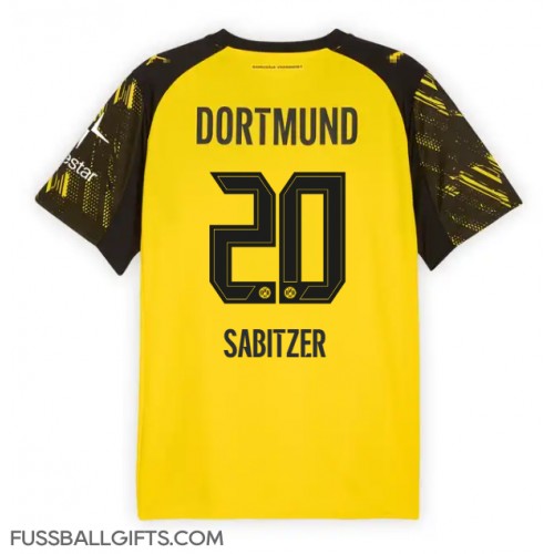 Borussia Dortmund Marcel Sabitzer #20 Fußballbekleidung Heimtrikot 2025-26 Kurzarm